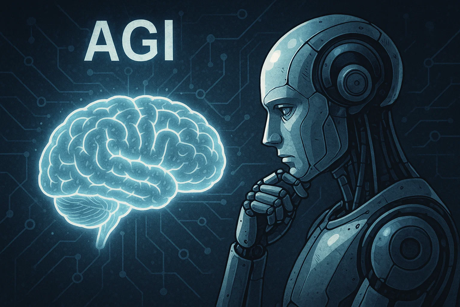 Current frontiers in AI research focus on challenges like Artificial General Intelligence and true self-awareness.