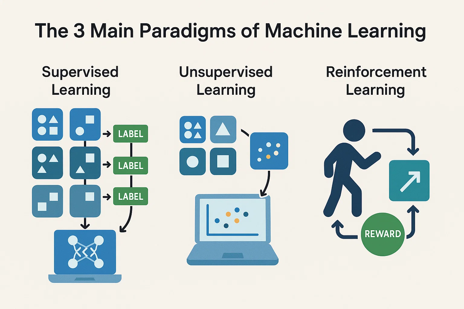The 3 Main Paradigms of Machine Learning