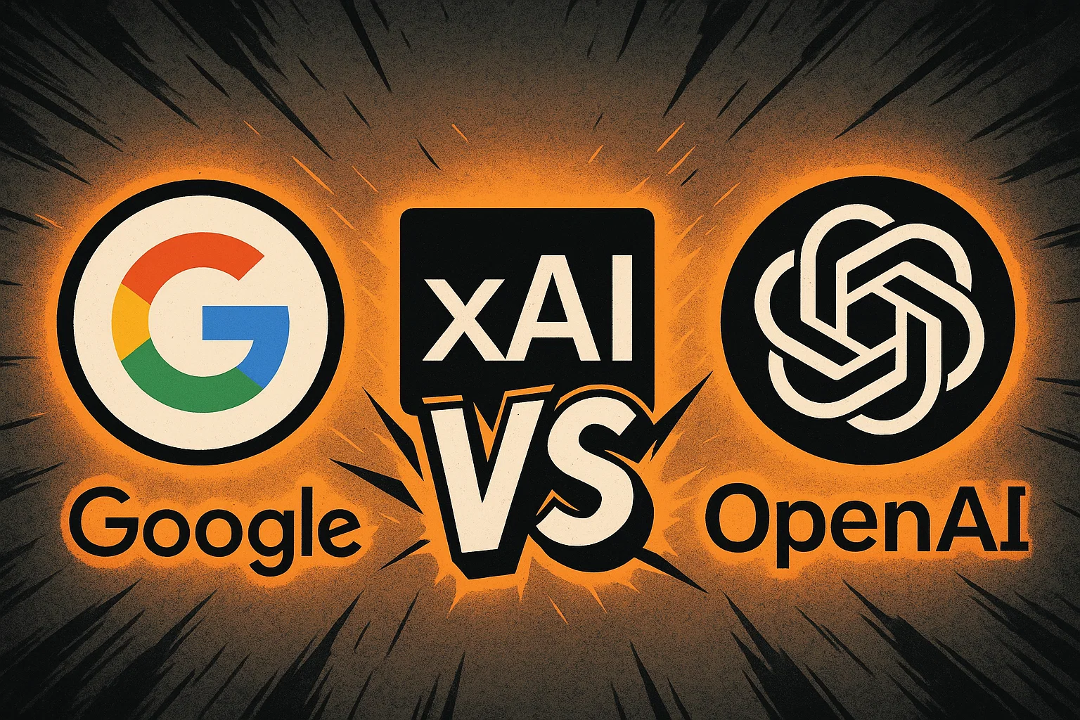 The ultimate face-off: Google, xAI, and OpenAI compete for dominance.